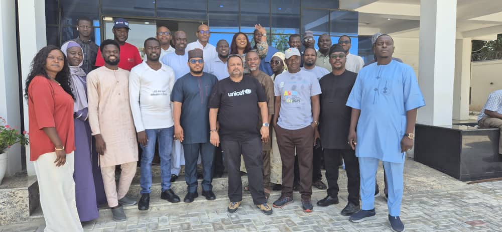 WASH team after an open-defecation-free sanitation training